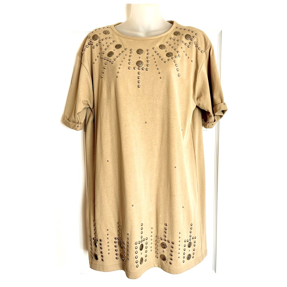 Vintage Route 66 By Visage Studded T-shirt Dress
